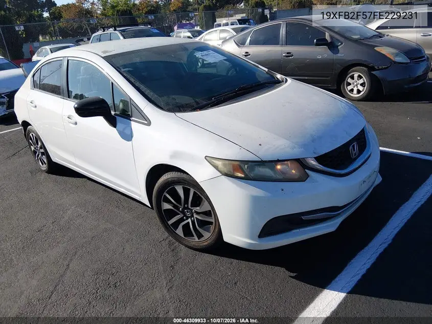HONDA CIVIC 2015, VIN 19XFB2F57FE229231