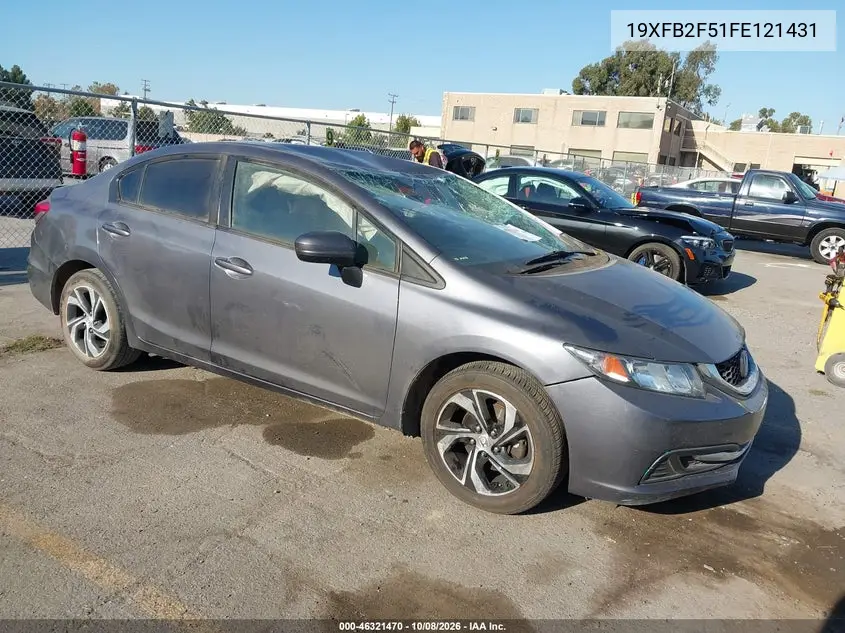 HONDA CIVIC 2015, VIN 19XFB2F51FE121431