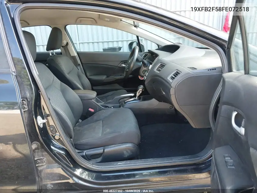 2015 HONDA CIVIC VIN 19XFB2F58FE072518 — фото 5