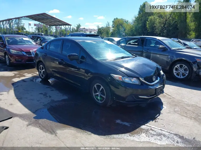 HONDA CIVIC 2015, VIN 19XFB2F74FE284074