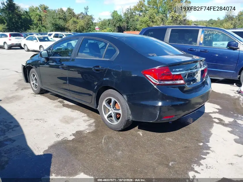 2015 HONDA CIVIC VIN 19XFB2F74FE284074 — фото 3