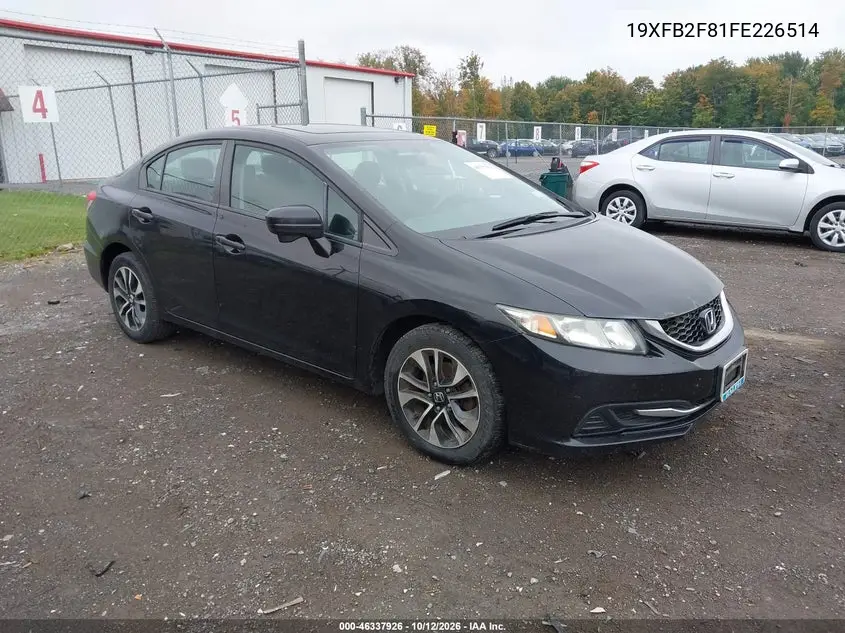 HONDA CIVIC 2015, VIN 19XFB2F81FE226514