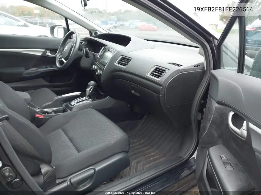 2015 HONDA CIVIC VIN 19XFB2F81FE226514 — фото 5