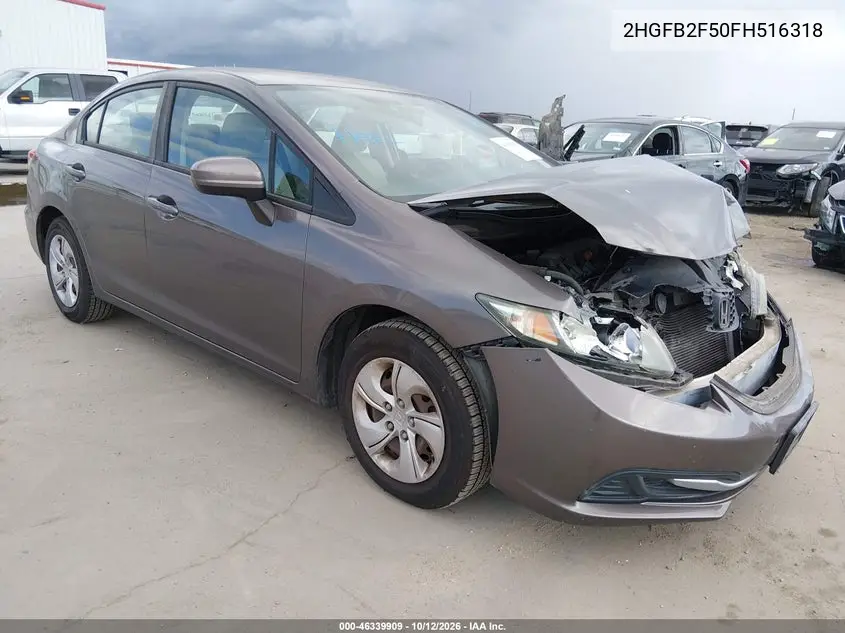 HONDA CIVIC 2015, VIN 2HGFB2F50FH516318