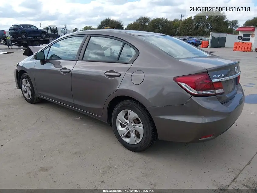 2015 HONDA CIVIC VIN 2HGFB2F50FH516318 — фото 3