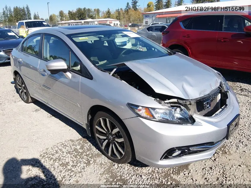 HONDA CIVIC 2015, VIN 2HGFB2F98FH516649