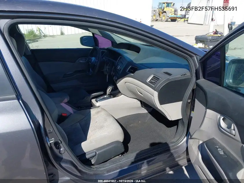 2015 HONDA CIVIC VIN 2HGFB2F57FH535691 — фото 5