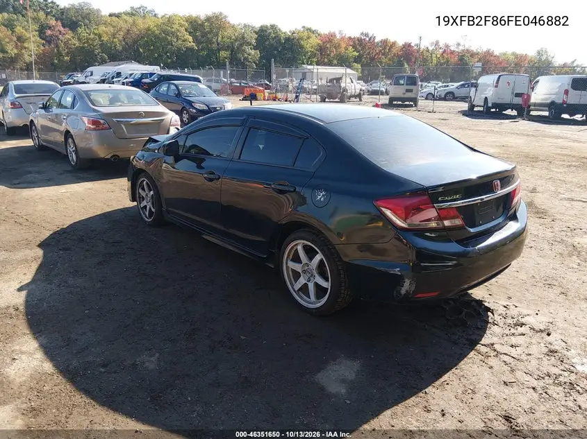 2015 HONDA CIVIC VIN 19XFB2F86FE046882 — фото 3