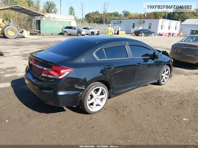 2015 HONDA CIVIC VIN 19XFB2F86FE046882 — фото 4