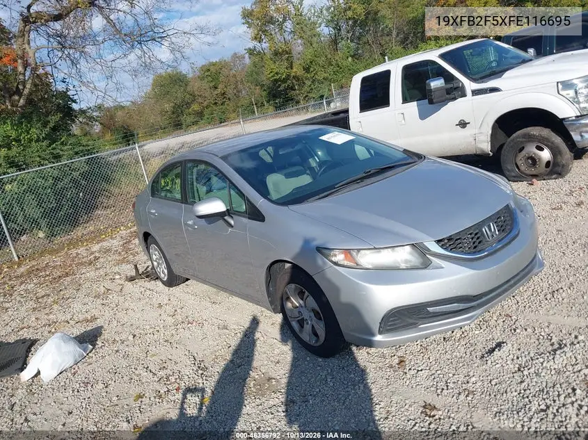 HONDA CIVIC 2015, VIN 19XFB2F5XFE116695