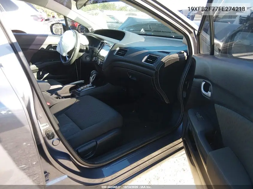 2015 HONDA CIVIC VIN 19XFB2F77FE274218 — фото 5