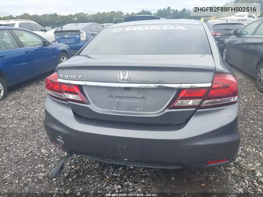 2015 HONDA CIVIC VIN 2HGFB2F88FH502516 — фото 15