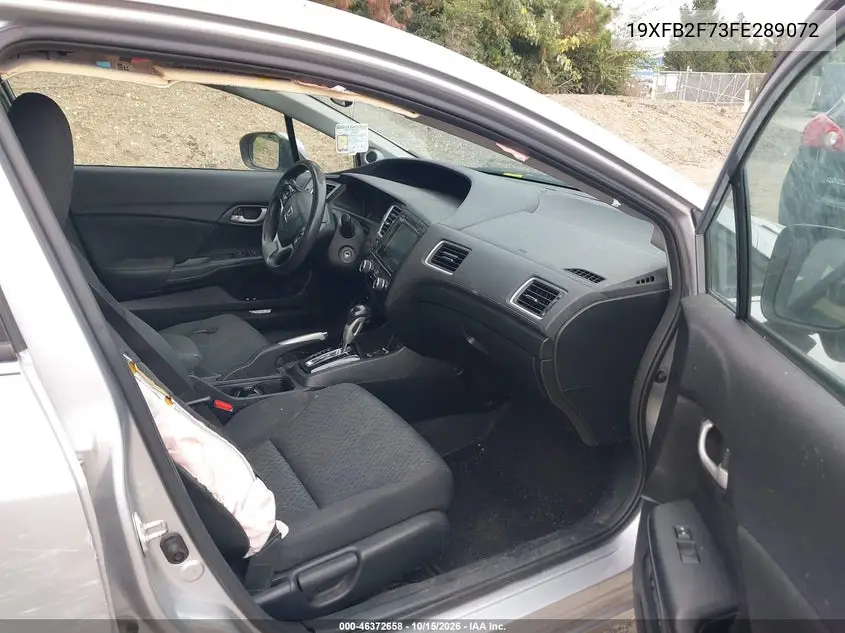 2015 HONDA CIVIC VIN 19XFB2F73FE289072 — фото 5