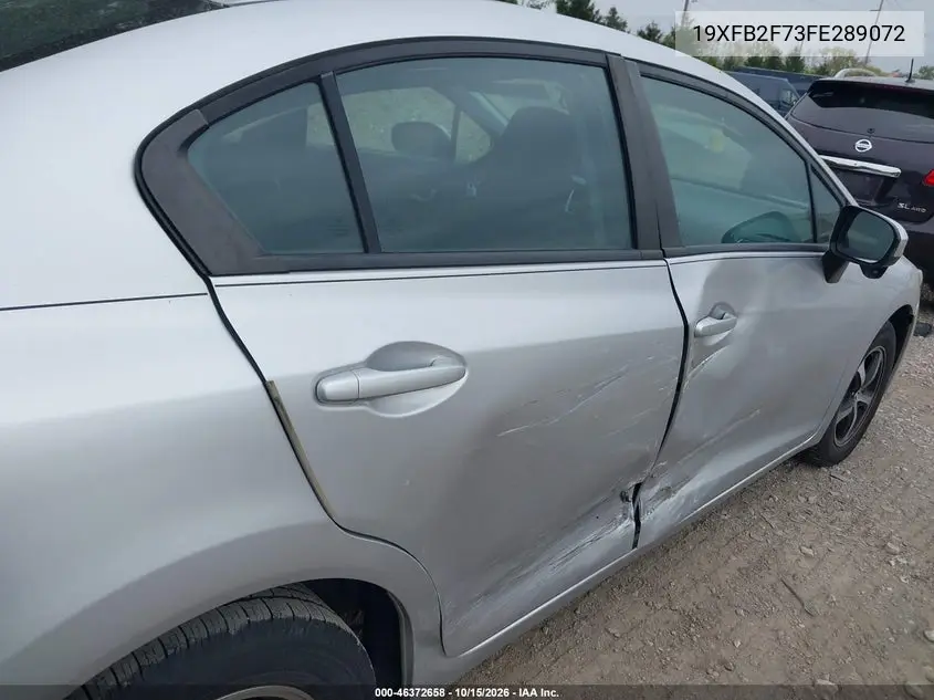 2015 HONDA CIVIC VIN 19XFB2F73FE289072 — фото 6