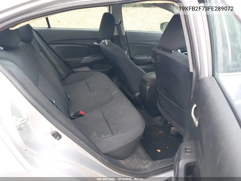 2015 HONDA CIVIC VIN 19XFB2F73FE289072 — фото 8