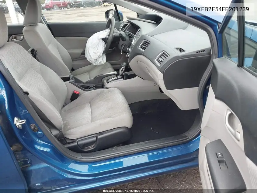 2015 HONDA CIVIC VIN 19XFB2F54FE201239 — фото 5