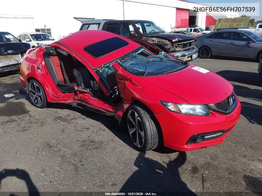 HONDA CIVIC 2015, VIN 2HGFB6E56FH707539