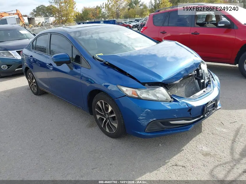 HONDA CIVIC 2015, VIN 19XFB2F86FE249240