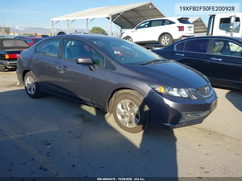HONDA CIVIC 2015, VIN 19XFB2F50FE200928