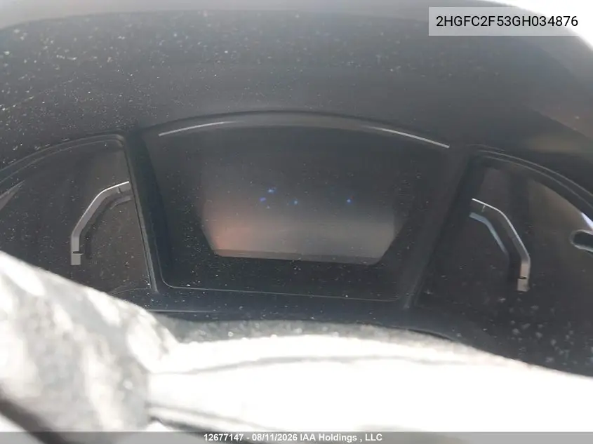 2016 HONDA CIVIC VIN 2HGFC2F53GH034876 — фото 15