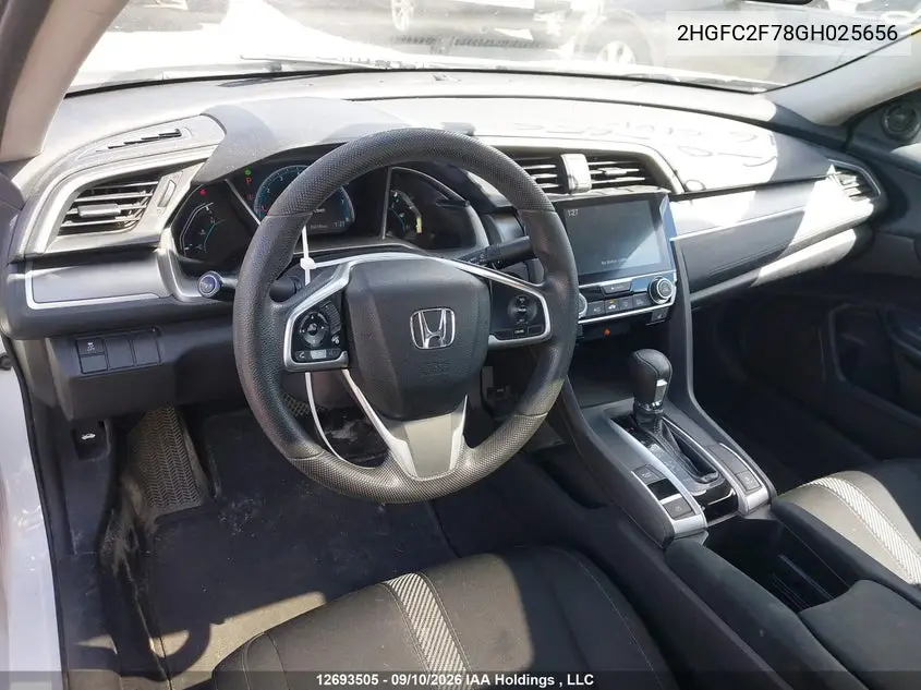 2016 HONDA CIVIC VIN 2HGFC2F78GH025656 — фото 18