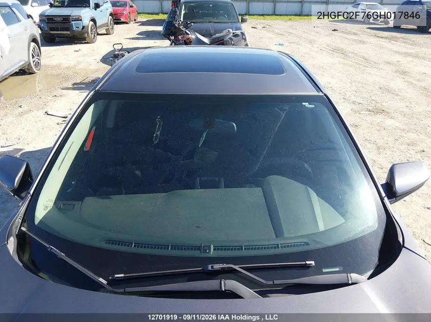 2016 HONDA CIVIC VIN 2HGFC2F76GH017846 — фото 17
