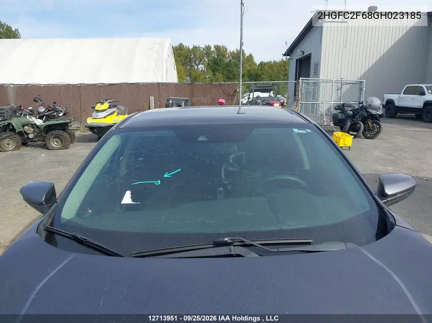 2016 HONDA CIVIC VIN 2HGFC2F68GH023185 — фото 18
