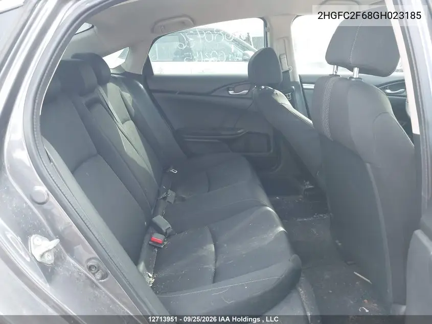 2016 HONDA CIVIC VIN 2HGFC2F68GH023185 — фото 5