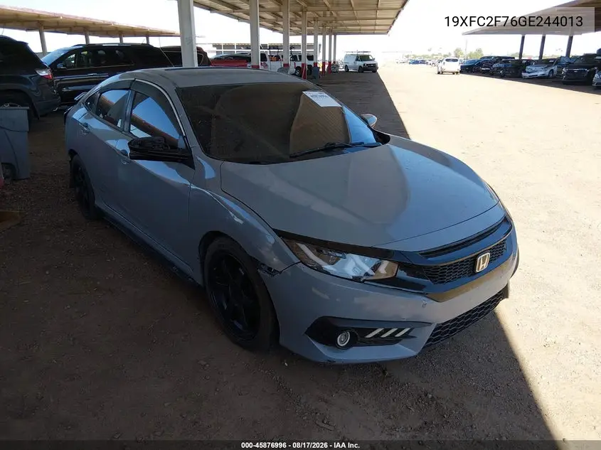 HONDA CIVIC 2016, VIN 19XFC2F76GE244013