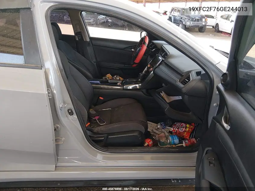 2016 HONDA CIVIC VIN 19XFC2F76GE244013 — фото 5