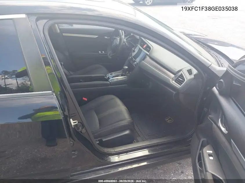 2016 HONDA CIVIC VIN 19XFC1F38GE035038 — фото 5