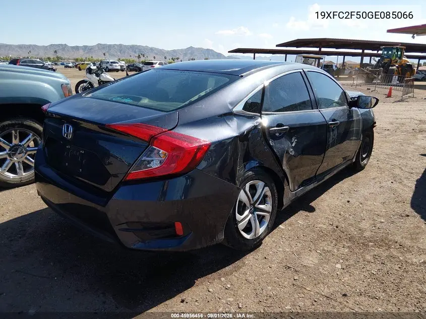 2016 HONDA CIVIC VIN 19XFC2F50GE085066 — фото 4