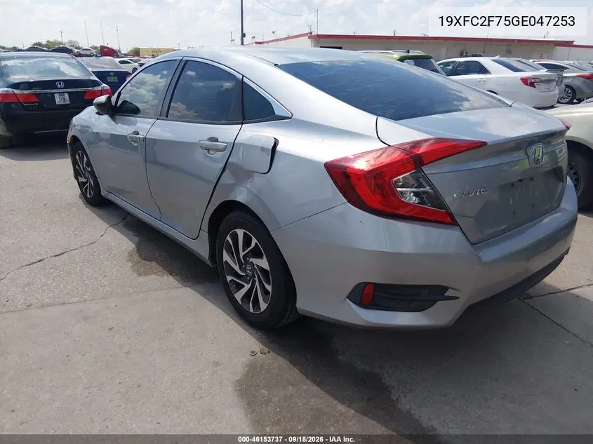 2016 HONDA CIVIC VIN 19XFC2F75GE047253 — фото 3