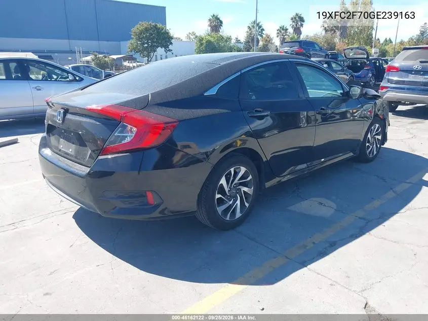 2016 HONDA CIVIC VIN 19XFC2F70GE239163 — фото 4