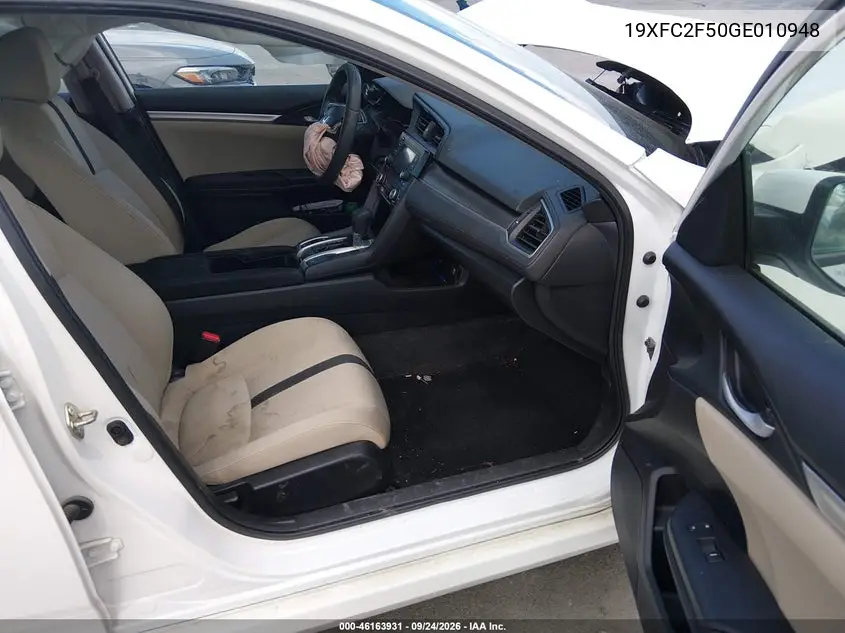 2016 HONDA CIVIC VIN 19XFC2F50GE010948 — фото 5