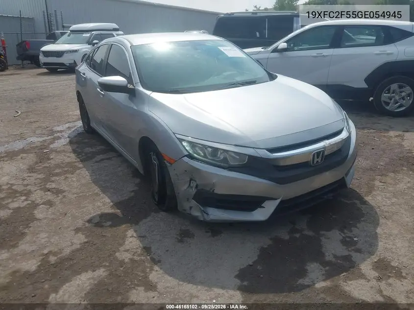 HONDA CIVIC 2016, VIN 19XFC2F55GE054945