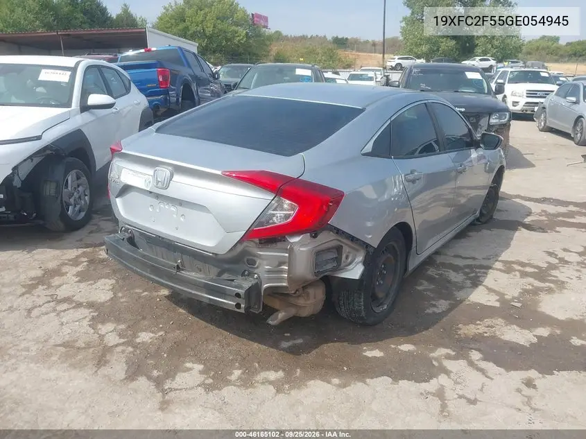 2016 HONDA CIVIC VIN 19XFC2F55GE054945 — фото 4
