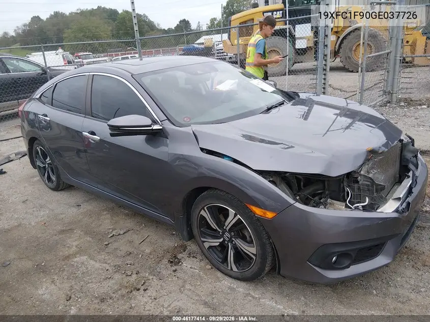 HONDA CIVIC 2016, VIN 19XFC1F90GE037726