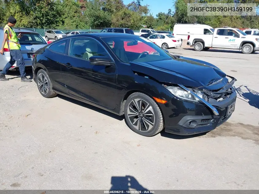 HONDA CIVIC 2016, VIN 2HGFC3B39GH359199