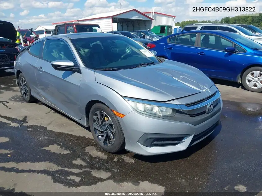 HONDA CIVIC 2016, VIN 2HGFC4B09GH313822