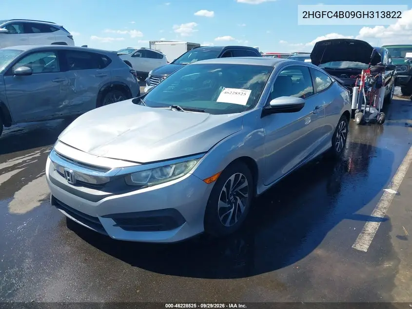 2016 HONDA CIVIC VIN 2HGFC4B09GH313822 — фото 2