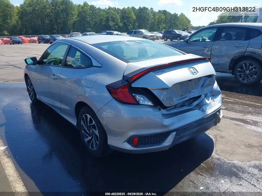 2016 HONDA CIVIC VIN 2HGFC4B09GH313822 — фото 3