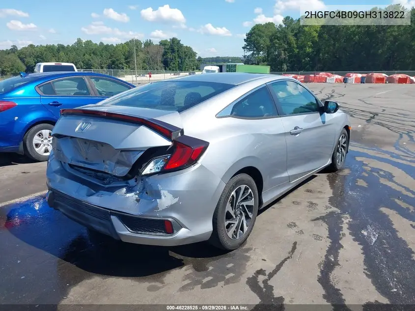 2016 HONDA CIVIC VIN 2HGFC4B09GH313822 — фото 4