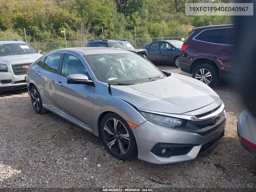 HONDA CIVIC 2016, VIN 19XFC1F94GE040967