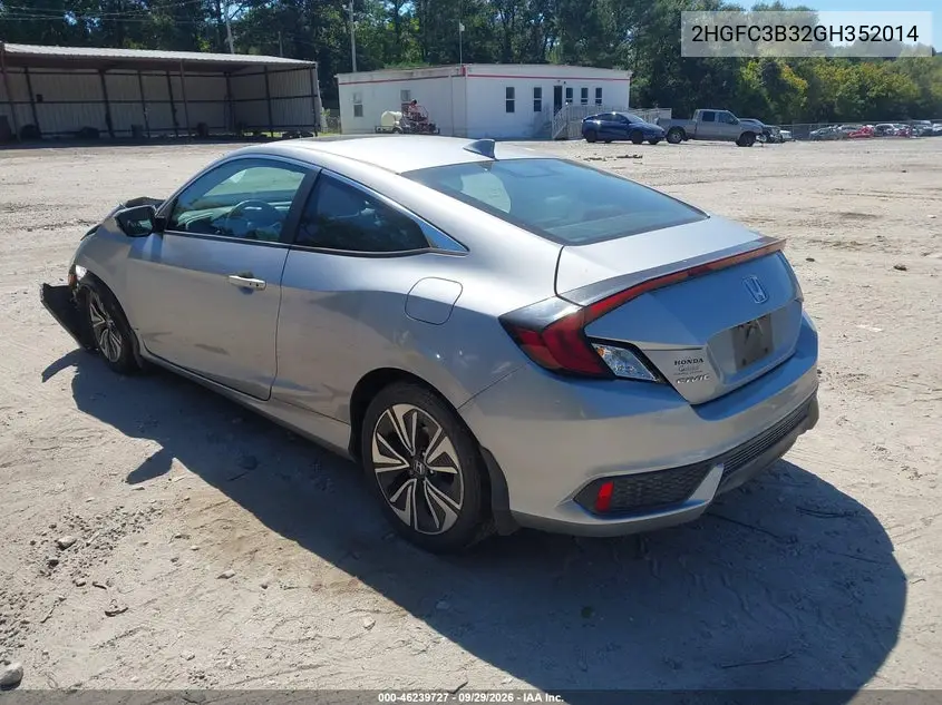 2016 HONDA CIVIC VIN 2HGFC3B32GH352014 — фото 3