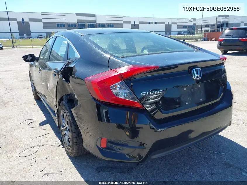 2016 HONDA CIVIC VIN 19XFC2F50GE082958 — фото 3