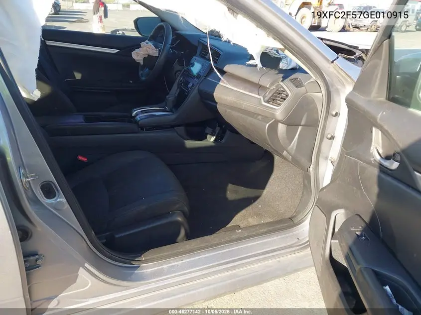 2016 HONDA CIVIC VIN 19XFC2F57GE010915 — фото 5