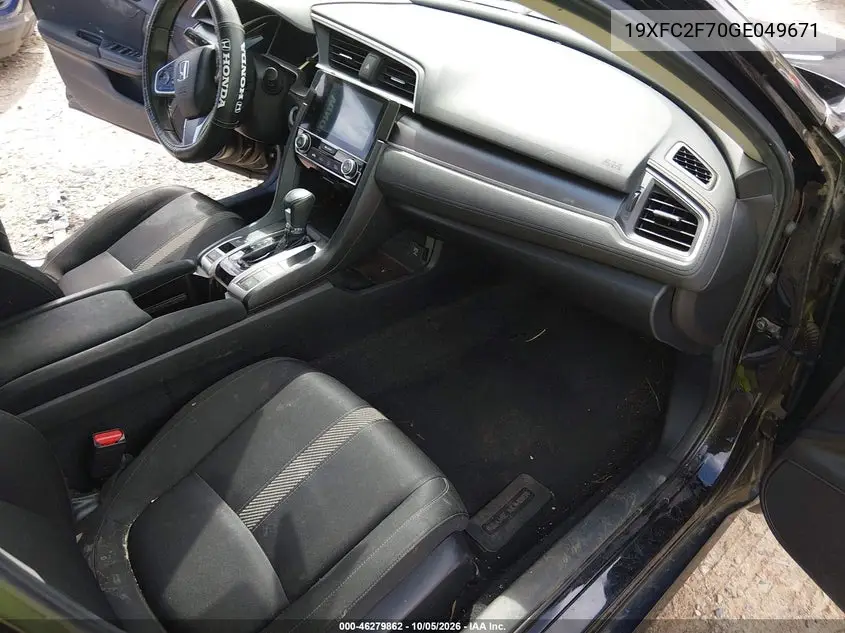 2016 HONDA CIVIC VIN 19XFC2F70GE049671 — фото 5