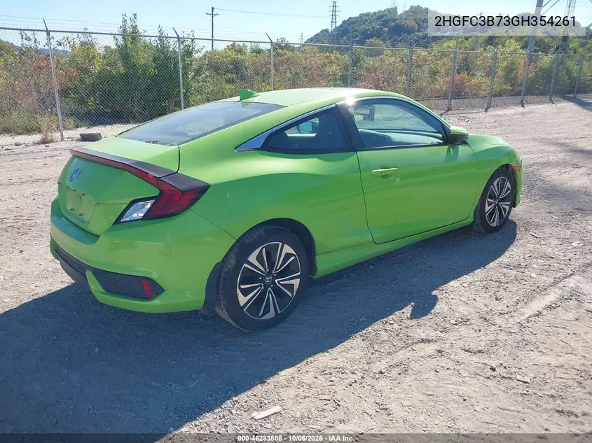 2016 HONDA CIVIC VIN 2HGFC3B73GH354261 — фото 4