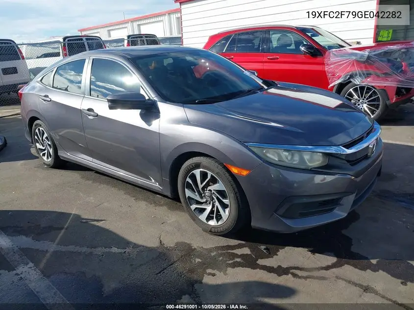 HONDA CIVIC 2016, VIN 19XFC2F79GE042282